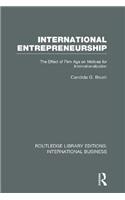 International Entrepreneurship (RLE International Business)