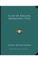 A List Of Angling Bookplates (1916)