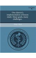One District's Implementation of Lesson Study: Many Goals