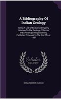 Bibliography Of Indian Geology