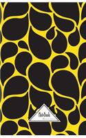 Notebook Journal Dot-Grid, Graph, Lined, No lined: Abstract Geometric Yellow Brown Water Drop: Small Pocket Notebook Journal Diary, 120 pages, 5.5" x 8.5"(Blank Notebook Journal)