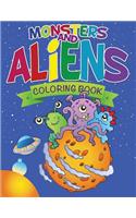 Monsters and Aliens Coloring Book