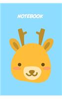 Baby deer kids Notebook [Lined] [6x9] [110 pages]