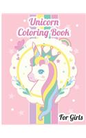 Unicorn Coloring Book For Girls: Best Coloring Book, Gift For Kids Ages 4-8 9-12