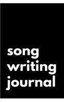 Song Writing Journal
