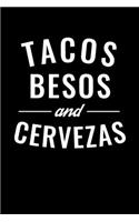 Tacos Besos and Cervezas: Graph Paper Journal / Notebook / Diary Gift - 6"x9" - 120 pages - Graph Paper - 5mm x 5mm - Matte Cover