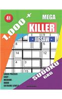 1,000 + Mega jigsaw killer sudoku 6x6: Logic puzzles easy - medium - hard - extreme levels(41 Killer Sudoku)