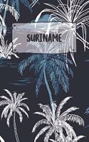 Suriname: Dotted Travel Diary Notebook or Journey Dotted Grid Journal - Holiday Trip Pocketbook for Men and Women with Dots
