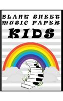 Blank Sheet Music Paper Kids