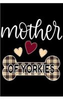 Mom Of Yorkies: Mom Of Yorkies Funny Yorkshire Terrier Yorkie Dog Gift Journal/Notebook Blank Lined Ruled 6x9 100 Pages