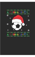 Ugly Christmas Soccer: Dotted Bullet Notebook (6" x 9" - 120 pages) Christmas Themed Notebook for Daily Journal, Diary, and Gift