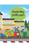 Handwriting Practice Paper: Writing Paper for Kids With Dotted Lined (Notebook With Dotted Lined Sheets for K-3 Students 100 Pages)