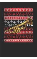 Ugly Christmas Sweater - Trumpet: Dotted Bullet Notebook - Christmas Gift for Kids, Women, Men Girls And Boys