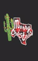Merry Christmas notebook, Buffalo Plaid Christmas Texas State journal, 6x9