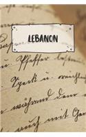 Lebanon: Ruled Travel Diary Notebook or Journey Journal - Lined Trip Pocketbook for Men and Women with Lines