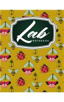 Lab Notebook: Kids Lab Notebook, Lab Notebooks With Grid Pages, Lab Notebook Graph Paper, Student Lab Notebook Chemistry, Cute Insects & Bugs Cover(39 Lab Notebooks)
