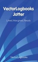Vectorlogbooks 128 Page Jotter (Blue): Lined Notebook with Margin