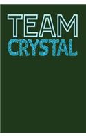 Team Crystal: Dark Green, Blue Design, Blank College Ruled Line Paper Journal Notebook for Project Managers and Their Families. (Agile and Scrum 6 x 9 inch Compos
