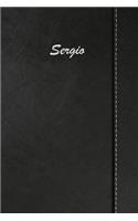 Sergio: Blank Cookbook Recipes & Notes Featuring 120 Pages 6x9 Simulated Leather Cover