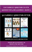 Kinder Hausaufgabenblätter (Ein farbiges Arbeitsbuch für Kinder von 4 bis 5 Jahren - Band 3): 30 farbige Arbeitsblätter. Der Preis dieses Buches beinhaltet die Erlaubnis, 20 weitere Bücher der Reihe kostenlos im PDF-Format herunterzuladen(2 Kinder Hausaufgabenblätter)