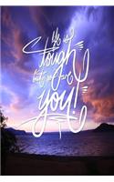 Life is Tough, but so are you: 6x9 Inch Lined Journal/Notebook designed to remind you that you are tougher than tough times!! - Purple, Sunset, Nature, Landscape, Colorful, Callig