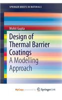 Design of Thermal Barrier Coatings
