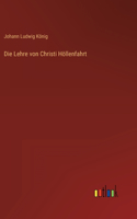Die Lehre von Christi Höllenfahrt