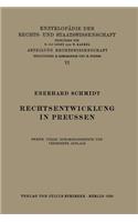 Rechtsentwicklung in Preussen