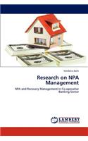 Research on NPA Management