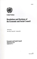 Resolutions and Decisions of the Economic and Social Council