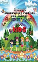Alphabet handwriting practice and animal coloring book for kids