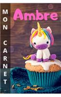 Mon carnet Ambre: 100 pages libres d'expression (écritures et dessins). Format 15,24 x 22,86 cm