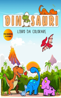 Dinosauri Libro da Colorare per bambini 4-8 anni