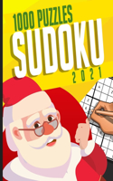 Sudoku 2021: 1000 Sudoku - Facile, Moyen et Difficile - Avec solutions: Pour Adultes & enfants - Idéal pour stimuler le cerveau