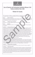 Faculty Jurisdiction Form No. 2