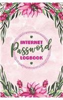 Internet Password Logbook: Alphabetized Organizer To Keep Track Of Usernames And Passwords Fuchsia Floral Theme