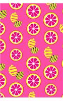 Pink Lemonade: A 6x9 Lemon Lime Notebook with 120 College Ruled Pages