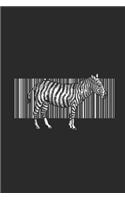 Zebra Barcode: Zebras Notebook, Graph Paper (6 x 9 - 120 pages) Animal Themed Notebook for Daily Journal, Diary, and Gift