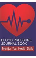Blood Pressure Journal Book