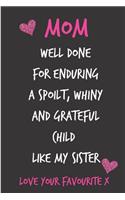 Mom, Well Done for Enduring a Spoilt