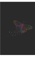 Butterfly Abstract: Butterflies Notebook, Dotted Bullet (6 X 9 - 120 Pages) Animal Themed Notebook for Daily Journal, Diary, and Gift