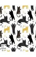 Notebook: Cats cover and Lined pages, Extra large (8.5 x 11) inches, 110 pages, White paper(Cats Notebook)