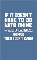 If It Doesn't Have To Do With Anime