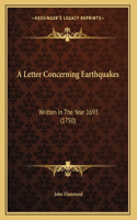 Letter Concerning Earthquakes