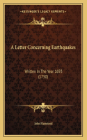 A Letter Concerning Earthquakes