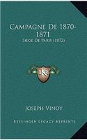 Campagne De 1870-1871