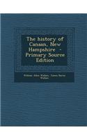 The History of Canaan, New Hampshire