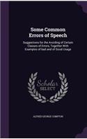 Some Common Errors of Speech