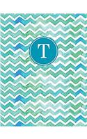 Personalized Posh: Washy Chevron (T) 2018 Monthly/Weekly Planning Calendar