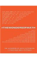 The Wonders of Math Notebook 1/2 inch squares 120 pages